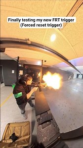 Testing my new FRT trigger for my AR15 pistol (forced reset trigger)