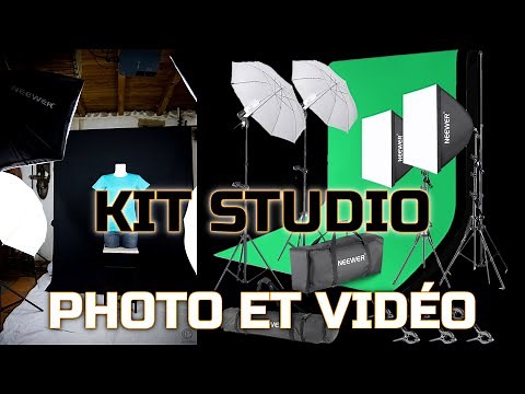 Kit studio photo et vidéo NEEWER (on vous dévoile notre imprimante et presse textile...)