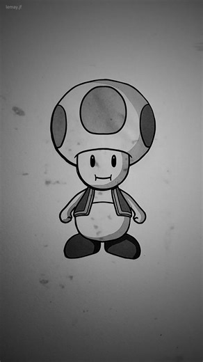 53K views · 1K reactions | Nintendo confirmed that it's not a hat. So that means...? #animation #nintendo #toad #papercraft #creepy #why #paperart #darkart #mariobros | Jf Lemay Illustration | Facebook