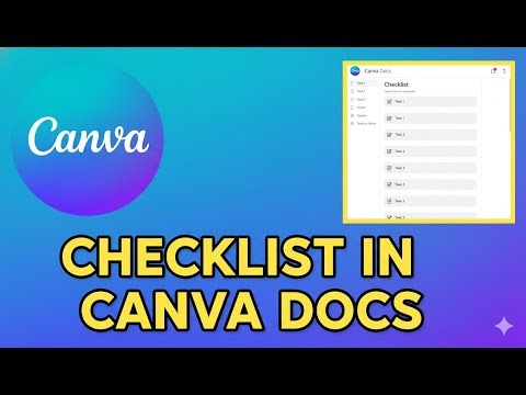 How to Make a Checklist in Canva Docs (2025)
