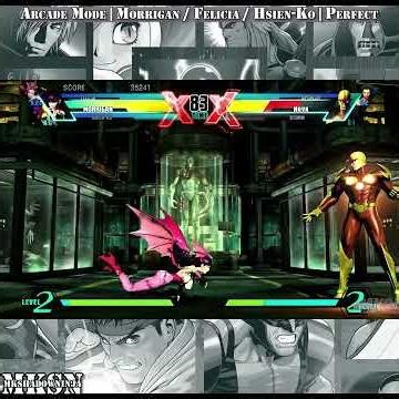 Ultimate Marvel VS Capcom 3 | Arcade Mode | Morrigan / Felicia / Hsien-Ko | PERFECT