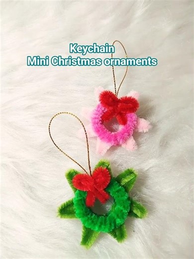 DIY Mini Christmas ornaments| Keychain| Easy decor #short #handmade #christmas