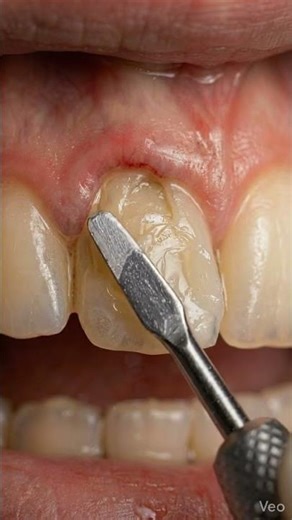 Rotten Front Tooth Rebuilt Perfectly – Deep Cavity Fix #shorts