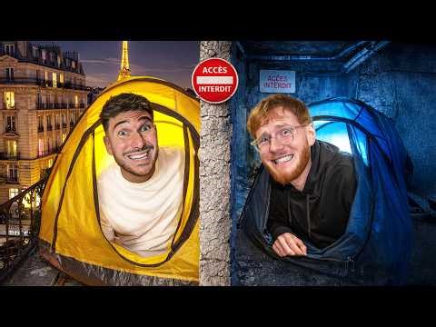 The one who SLEEPS in the most UNUSUAL PLACE wins!