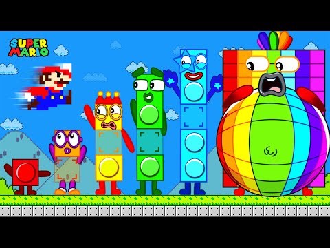 Mario vs The BIG NUMBERS from 1 to 1,000,000 in Maze Level Up | Super Mario Bros