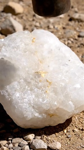 Erna Mulyani | The process of discovering and extracting gold from its host rock, often quartz, highlights gold's natural occurrence as mineralized veins.... | Instagram