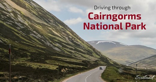 Cairngorms drive: Old Military Road (Scotland) - Stops   Photos