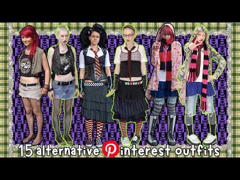 RECREATING ALTERNATIVE PINTEREST OUTFITS (alt outfit inspo) | playing dress up for an hour straight
