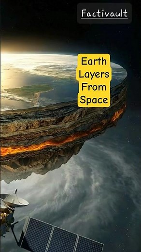 Satellite View of Earth’s Core and Hidden Structure |space view of eart crest #space #earth #shorts