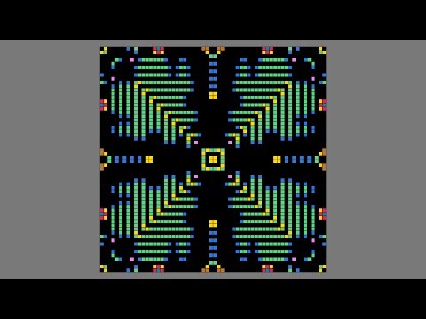 Pure Symmetry ♫ #cellularautomata #mathart #algorithmicart #animation #pixelart