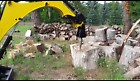 Log splitter Cone splitter for mini excavators 1.5 / 2 T with hydraulic motor | eBay UK