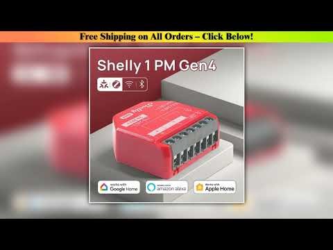 Must Buy Shelly 1PM Gen4 Zigbee Dispositivos Matter Smart Switch IOT WiFi With Power Monitoring