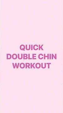 💘 Save this 2Min Quick Double Chin Workout! 💘