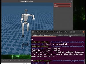 How to run G1 in Unitree Mujoco