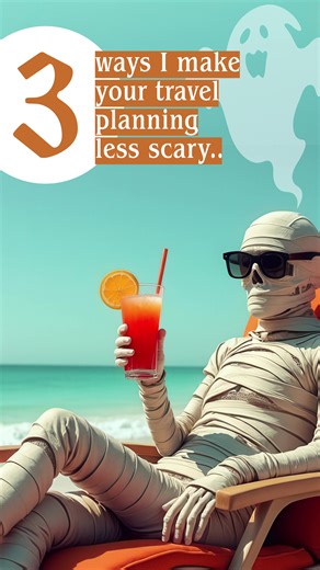 No need to be scared, I’m here to make your life easy! Keep reading and then message me to start planning your next trip. 👻“Let’s Face the Options Overload Together!” Hey, I get it—so many places, deals, flights, and you don’t know where to start? I help narrow down the best options, so you don’t have to feel overwhelmed by endless choices. Together, we’ll build a trip that matches your style and budget. No stress, just excitement! 👻“I’ve Got Your Back with the Details!” Ever been stressed try