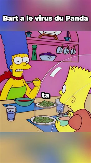 Bart has the Panda Virus 🥲 #simpsons #shorts #thesimpsons