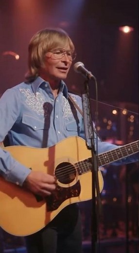 John Denver Singing Country Music On Stage