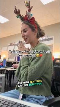Teacher shares her pregnancy news with her 3rd graders and their reactions are just beautiful ❤️