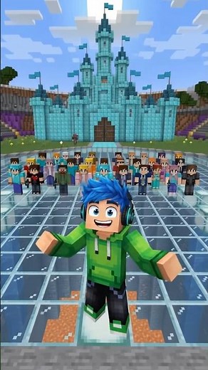 100 Players, 1 Giant Minecraft Prize! 😱💎🔥 #mrbeast #minecraft #minecraftusa