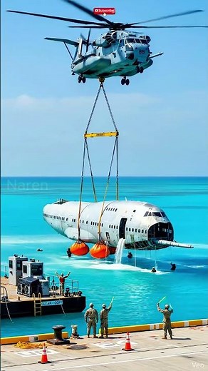 What happened? Mysterious aircraft piece #recovery #aviationmystery #maritimeops #shorts #tech #awe