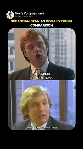 Sebastian Stan playing Donald Trump💵