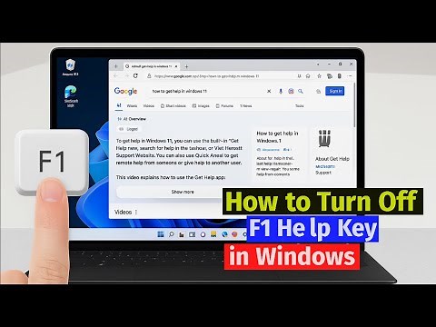 Fix F1 Key Opening Microsoft Edge Automatically | Disable F1 Help in Windows 10/11