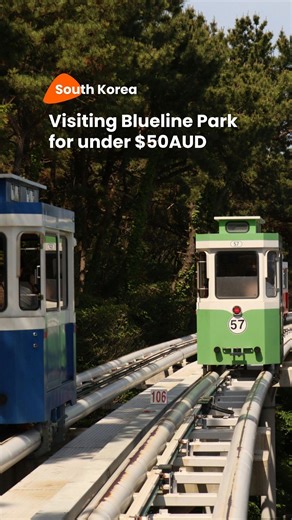 Klook AU & NZ | Looking for things to do in South Korea under $50 AUD? ✨ You have to try the Blueline Park Sky Capsule in Busan — the cutest coastal ride... | Instagram