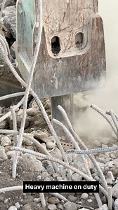 Hydraulic breaker in action demolishing a concrete structure to recover scrap rebars. This heavy-duty machine makes the job faster, safer, and more efficient by breaking concrete into manageable pieces so the steel can be separated and collected for recycling. Precision, power, and proper safety measures are key in demolition work. #HydraulicBreaker #DemolitionWork #ScrapRebarRecovery #ConcreteBreaking #ScrapYardLife #HeavyMachineWork #RecyclingIndustry #ConstructionDemolition #ScrapBusiness #Me