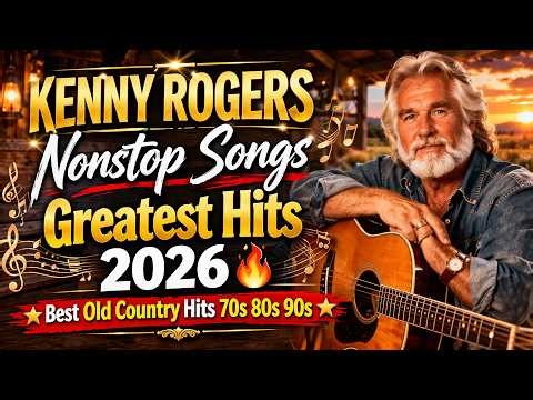 KENNY ROGERS Nonstop Songs Greatest Hits 2026🔥 Best Old Country Hits 70s 80s 90s #countrymusic