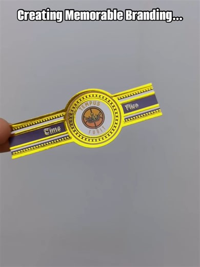 Make your rolls timeless! Our foiled & embossed bands get the job done. 💨⚜️ Create yours today! Send us a DM. 📩