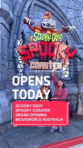 Grand Opening of Scooby-Doo Spooky Coaster at Movie World