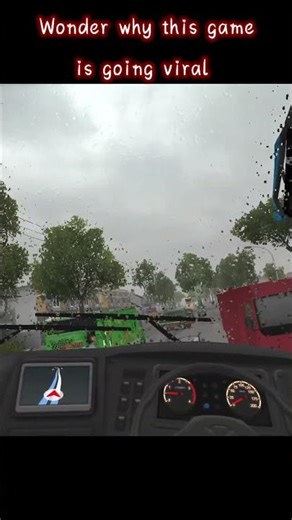 This NEW bus simulator is going crazy #funny #gaming #shorts