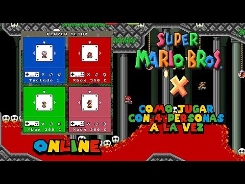 SUPER MARIO BROS. X (SMBX) | COMO JUGAR CON 4 PERSONAS AL MISMO TIEMPO (ONLINE) | TUTORIAL