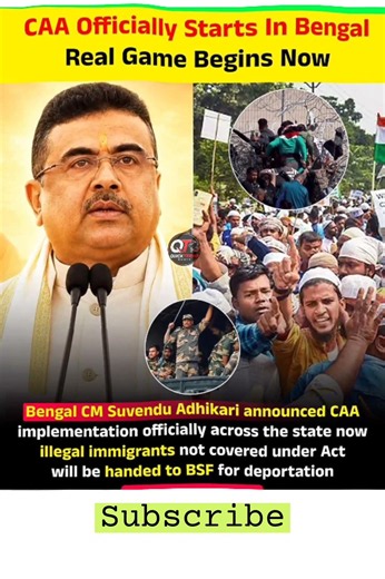 🔥 CAA Starts in Bengal? 🇮🇳 Big Political Update! #short #trending #motivation