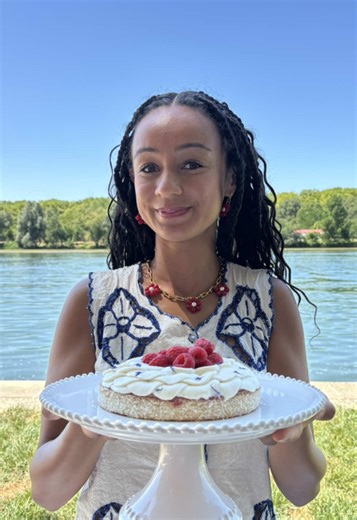 Tarte de Madagascar : Coco, Vanille Grillée et Framboise