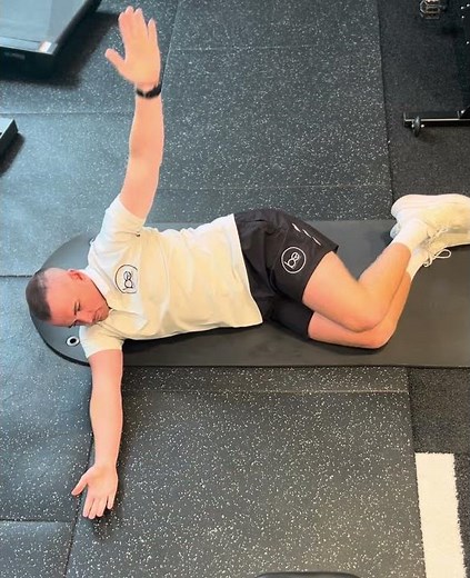 Side-Lying Book Opener (Thoracic Rotation)