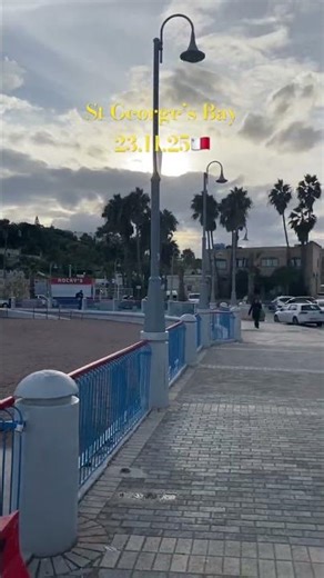 MALTA ~ George’s Bay St Julian’s – Stunning Sunday Views (23.11.25) #travel #november2025