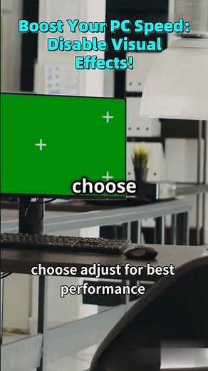 Boost Your PC Speed: Disable Visual Effects! #PCSpeed #VisualEffects