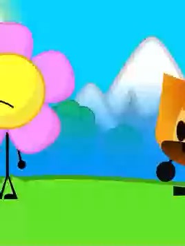 firey plush and flower in smiling critters world #bfdi #firey89 #fireyplush #flowerbfb