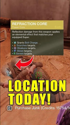 Refraction Core Vendor Location Today! 12/8/2025 #destiny2