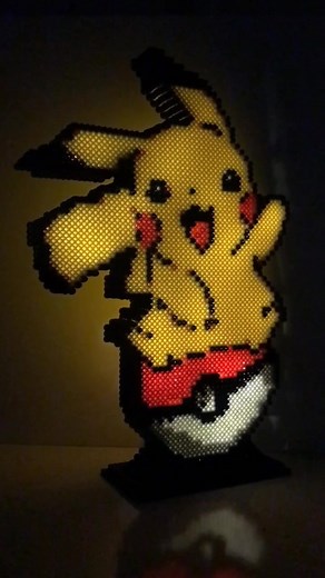 Crear Pikachu con Perlas Hama en 3D