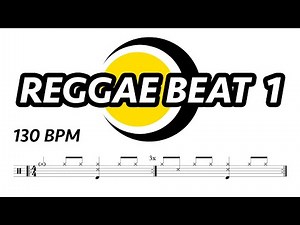 Reggae Drum Loop 1 (130 bpm) | Drum Groove | Drum Track | Drum Beat | Drums Only | Metronome 130 bpm