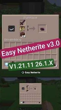 Easy Netherite v3.0 26.1.2 - I Was Editing the Wrong File for 3 Hours #minecraft #minecraftbuilding