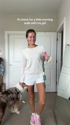 the weather in the morning has been so nice ☁️ #fitcheck Alani Nutrition Wild One HOKA