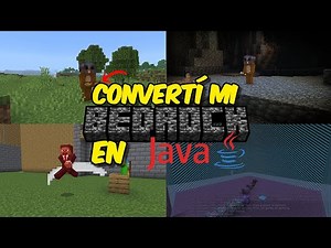 I converted my Minecraft Bedrock to Java 1.21