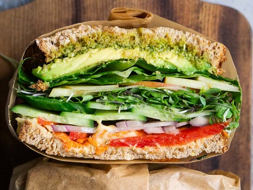 Ultimate Veggie Sandwich - The Kitchen Girl