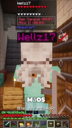 Did they suck your blood out of you and turn you into a vampire? #minecraft #minecraftbrasil