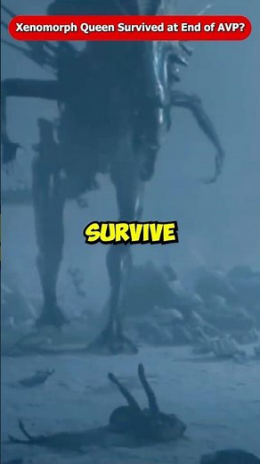 Did The Xenomorph Queen Survive At The End of Alien vs Predator? #Shorts #Viral