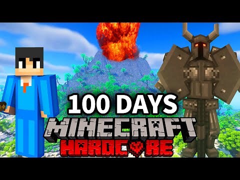 【マイクラ】危険すぎる無人島で100日間ハードコアサバイバルしたら大変なことになった【マインクラフト 】【100Days】