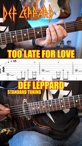 Too Late for Love guitar riff by Def Leppard with tabs. Learn 240 killer guitar riffs like this inside my online course, GuitArmy Riff Factory. | GuitArmy